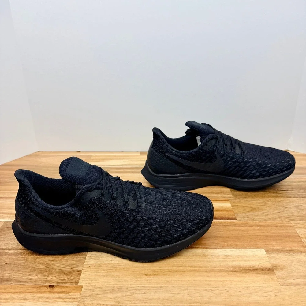 Nike Air Zoom Pegasus 35 Triple Black Running Shoes Mens 8.5 942851-002